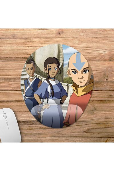 Pixxa Avatar: موديل لوحة الماوس بمساعدة المعصم The Last Airbender - 2 بيضاوي