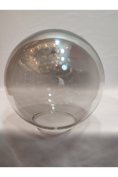 KUĞULU GLOB AVİZE CAMI.FÜME RENGİ.çapı:15,00cm-yuva:7,00cm