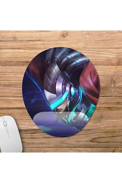 Pixxa Mobile Legends - موديل لوحة ماوس Alpha مع دعم للمعصم - بيضاوي واحد