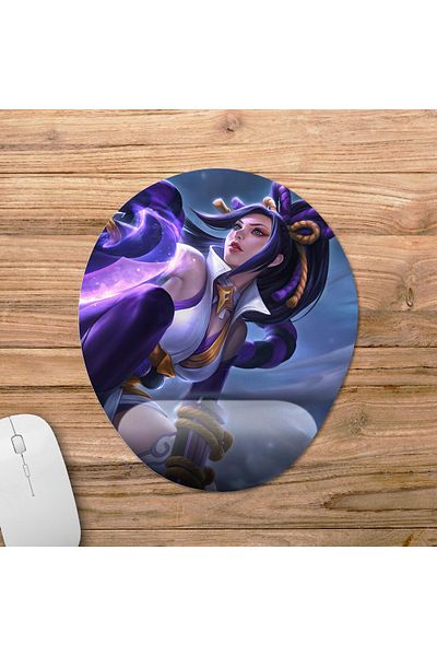 Pixxa Mobile Legends - موديل لوحة ماوس Hanabi مع دعم للمعصم - 2 بيضاوي