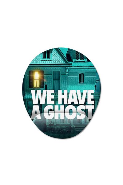 Pixxa موديل لوحة ماوس لدعم المعصم We Have a Ghost - بيضاوي واحد