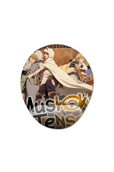 Pixxa موديل لوحة ماوس مع مسند للمعصم من Mushoku Tensei - بيضاوي واحد