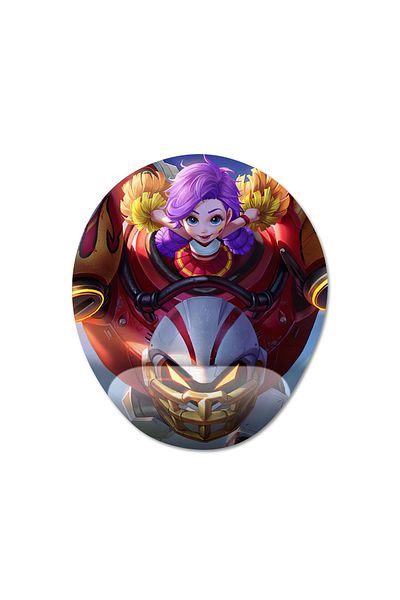 Pixxa Jawhead - موديل لوحة ماوس لدعم المعصم من Mobile Legends - 4 بيضاوي