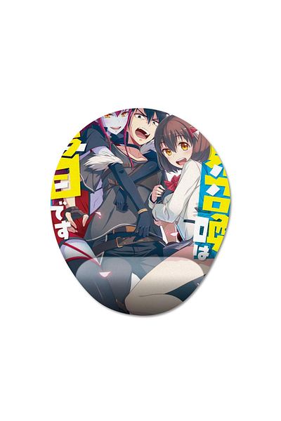 Pixxa Isekai Shoukan wa Nidome Desu موديل لوحة ماوس مع دعم للمعصم - 2 بيضاوي