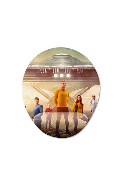 Pixxa نموذج لوحة الماوس بمساعدة المعصم من Star Trek: Strange New Worlds - بيضاوي واحد