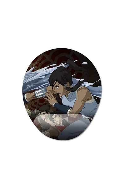 Pixxa نموذج لوحة الماوس Avatar: The Legend of Korra مع مسند للمعصم - 1 بيضاوي