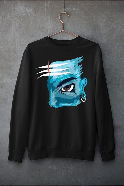 Raf Coll Φούτερ Unisex Oversize Crew Neck με ψηφιακή εκτύπωση με δύο νήματα εσωτερικά