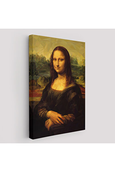 KanvasSepeti Mona Lisa Leonardo da Vinci tablosu Dekoratif Kanvas Duvar Tablosu