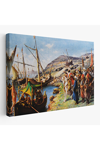 KanvasSepeti Fatih Sultan Mehmet'in İstanbul Kuşatması, Gemileri Karadan Yürü...