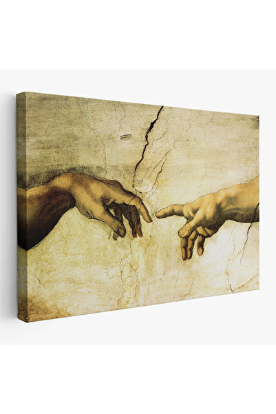 KanvasSepeti Ademin Yaratılışı Yüksek Kaliteli Kanvas Canvas Tablo The Creati...