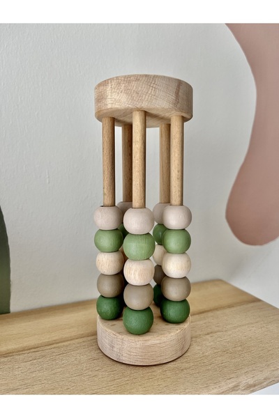 DORU Natural Healthy Wooden Toy Montessori Abacus Math Children Baby Room Decor