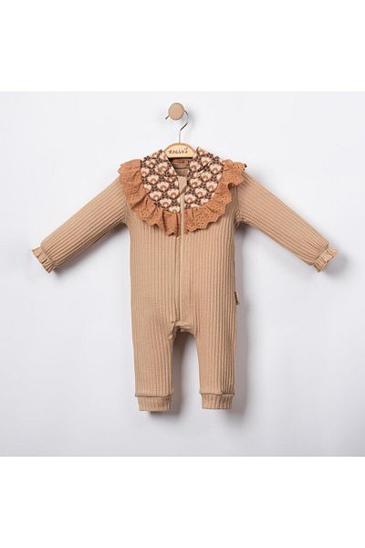 Necix's PEANUT Raymond Baby Girl Hooded Jumpsuit