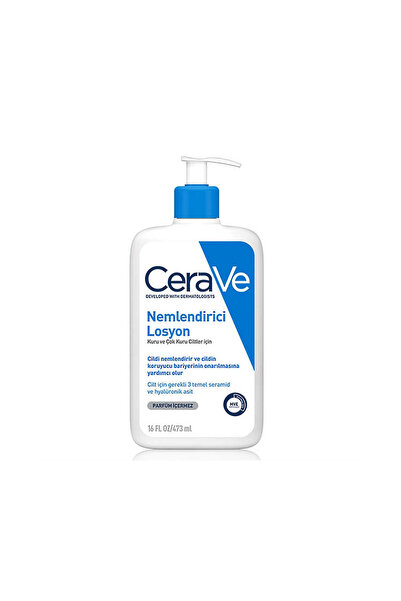 CeraVe Kuru Ciltler İçin Seramid ve Hyalüronik Asit İçerikli Nemlendirici Los...