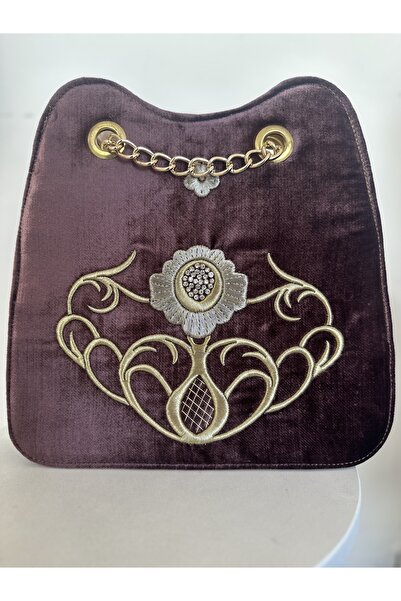 nisa46 Maraş İşi Özel Tasarım Sim Sırma Çanta