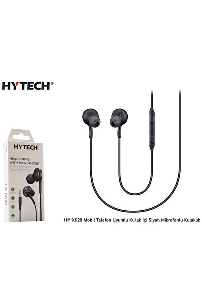 Hytech HY-XK20 Mobil Telefon Uyumlu Kulak içi Siyah kulaklık