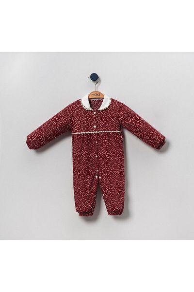 Necix's Peanut Hamburg Baby Girl Jumpsuit