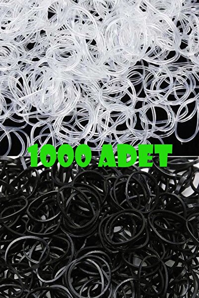 AlkazanAnkara 1000 de bucăți de elastice mici pentru împletitură de păr negru