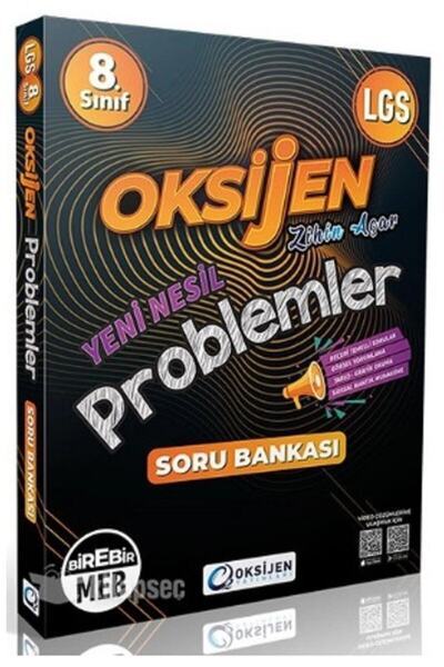 Oksijen Yayınları 8. Sınıf Problemler Soru Bankası
