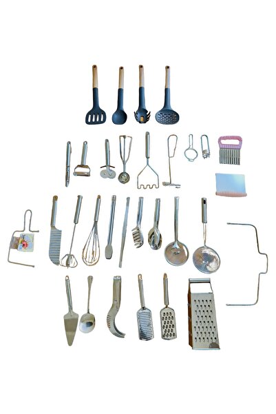 Akkoyunlu home Pratik 31 Parça Prati Mutfak Gereçleri, Çeyiz Seti, Hazırlık S...