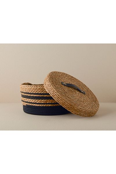 English Home 32x16 см плетена кошница - Natura Stripe, Natural