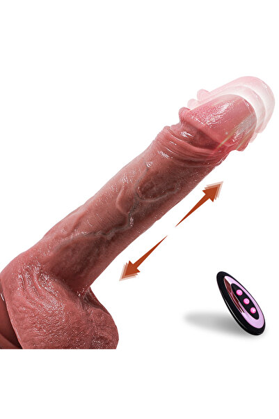 Erotica Master Perfection Dildo Jake - Isıtmalı Ileri Geri Hareketli Ve Rotasyonlu Gerçekçi Damarlı Yapay Pe