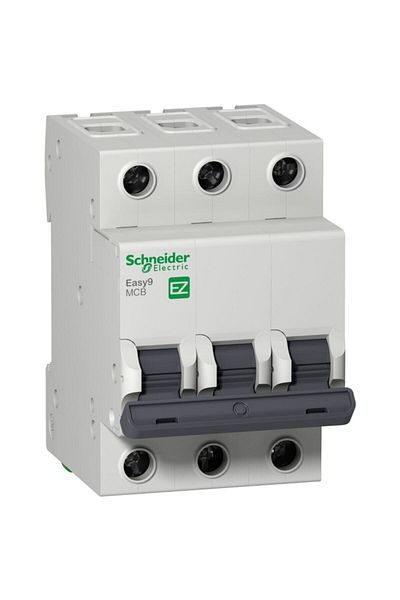 Schneider Electric مصهر كهربائي Easy9 Mcb Ez9f56316 16a (3P، 6KA، C CURVE)