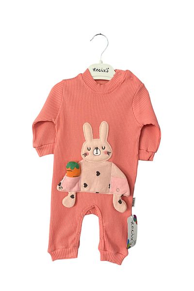 Necix's Baby Jumpsuit with Rabbit Toy