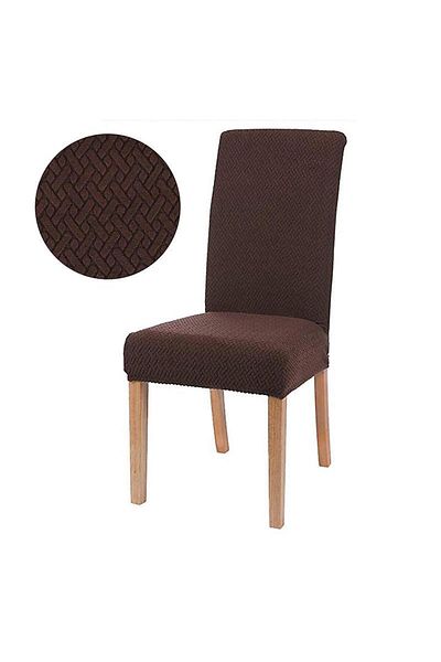 Bright Home Εύκαμπτο κάλυμμα καρέκλας Lycra με σχέδιο τούβλου 1 τεμαχίου