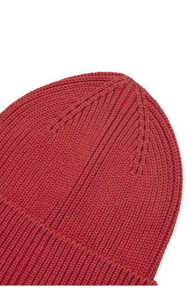 WESTMARK LONDON Red Knitted Organic Cotton Unisex Beanie WMHENRY