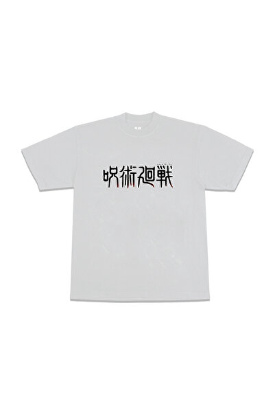 FECCY Μπλουζάκι Unisex Λευκό με στάμπα Jujutsu Kaisen Oversize