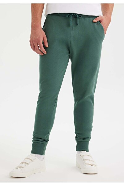 WESTMARK LONDON Ανδρικό παντελόνι αθλητικό με πράσινη τσέπη από βαμβακερό ελα...