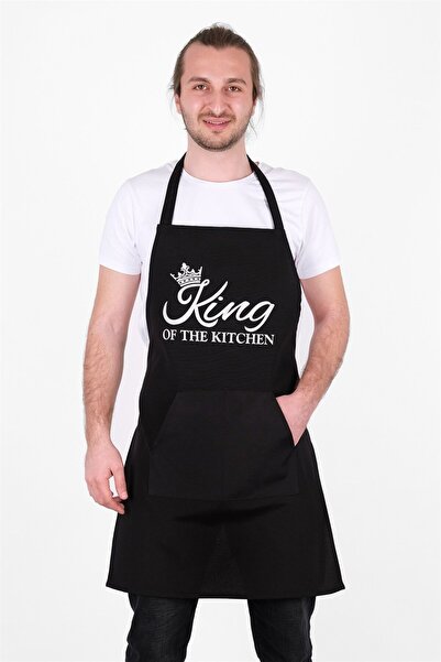 sevilya مريلة مطبخ كينج باللون الأسود