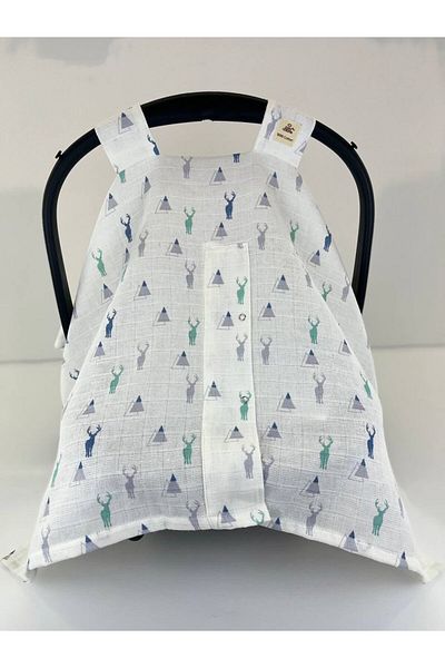 Puro Cotone 100% Cotton Muslin Stroller Cover
