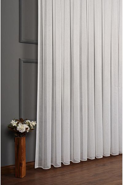 Boutique Curtain Living Room and Living Rooms Curtain Fish Back Tulle Curtain 1/3 Close Pleated