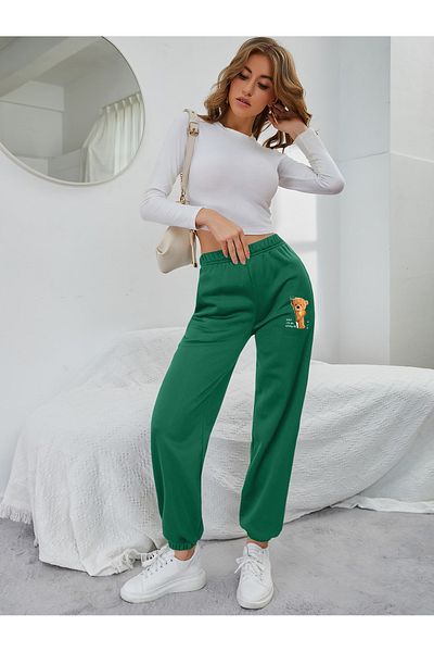 DAXİS Sportwear Company Soft Teddy Bear Printed Unisex Sweatpants Daxis Sportwear Company