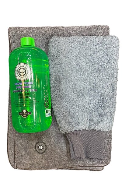 BELLA CAR CARE Oto Yıkama Ve Kurutma Eldiven Oto Şampuanı Cilalı 40x40 Bez 3 ...