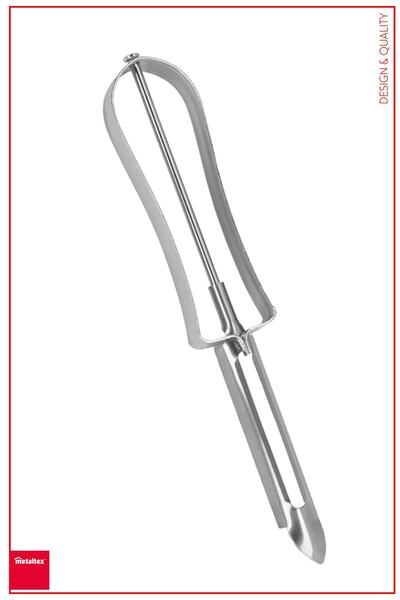 Metaltex مقشرة الخضار ذات الرأس المتحرك