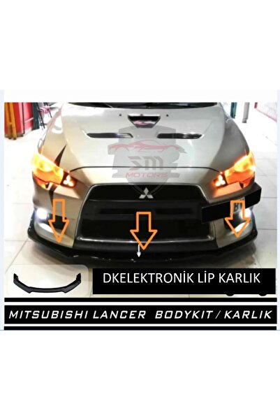 DKELEKTRONİK Peugeot 207 Uyumlu Ön Tampon Eki Bodykit Karlık Lip 123PİONABLACK