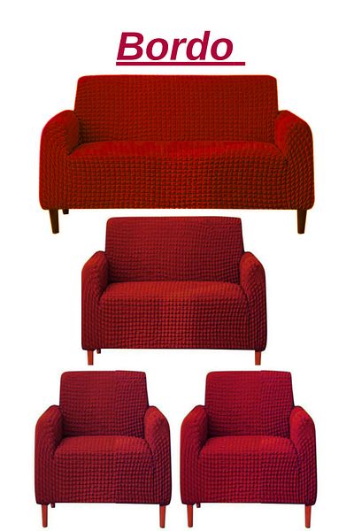 FurkanTicaret Flexible and Washable 3+2+1+1 Wrap Seat and Sofa Set - Elastic Cover/Cover