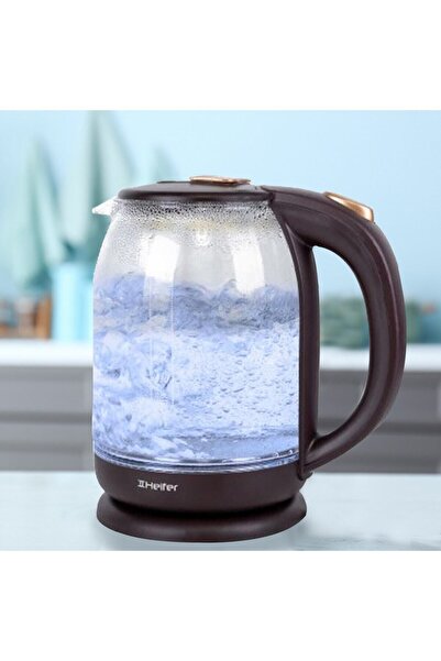 Heifer Color Changing Glass Kettle with LED Light