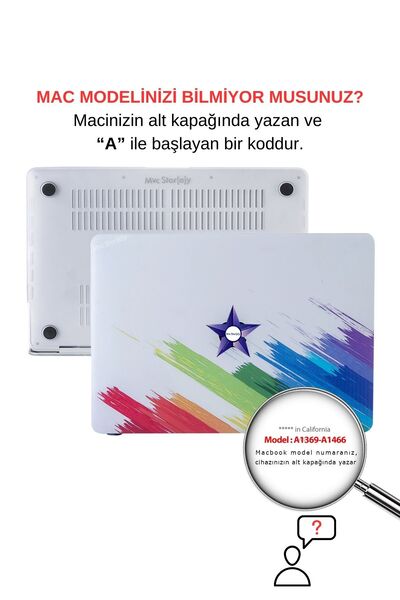 Mcstorey Macbook Air Kılıf 13 Inç Paint03 (ESKİ USB'Lİ MODEL 2010-2017) A1369...