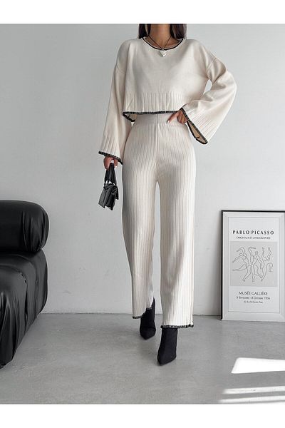 Noa Noa Shepherd Stitched Knitwear Set