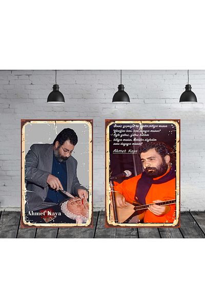 TAKIFİX Комплект за рисуване от 2 части на тема Ахмет Кая, 20 x 30 см