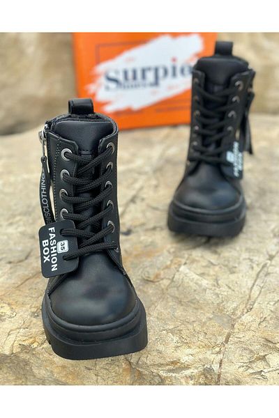 Surpie Shoes Παιδικά Μποτάκια, Παιδικά Μποτάκια με Ζεστή Φόδρα, Ευέλικτη Ψηλή Σόλα με φερμουάρ