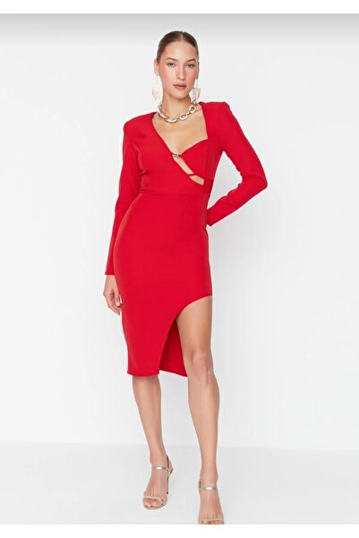 Butik Lena Kırmızı Abiye Elbise
