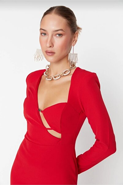 Butik Lena Kırmızı Abiye Elbise