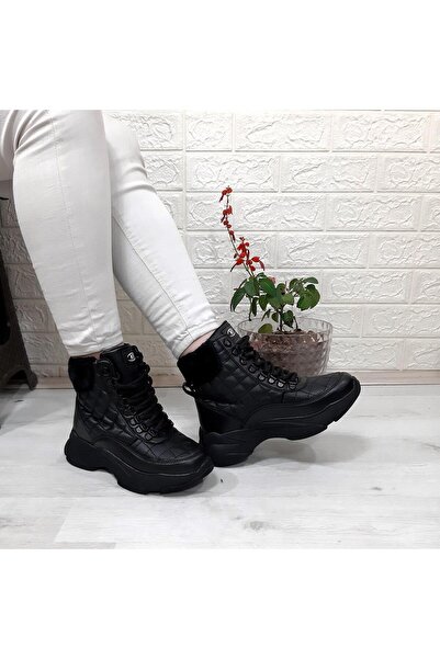 MP ONE M.P 1408 Black Non-Slip Sole 18cm Short Boots