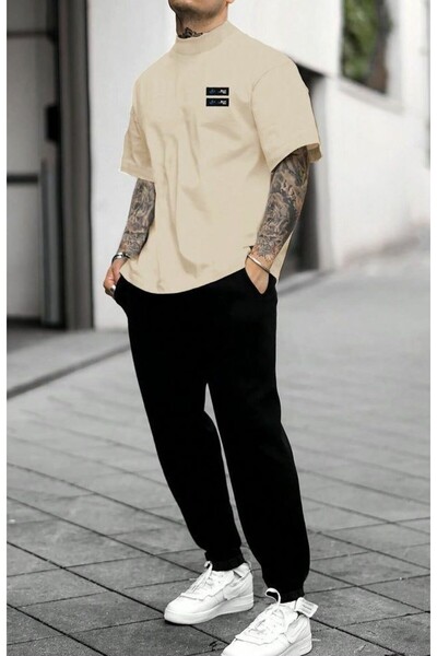 THE WHITE Pantaloni de sport unisex din cauciuc negru