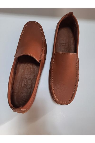 KAPAR Inside and Outside 100% Genuine Leather Handmade Tan Loafer