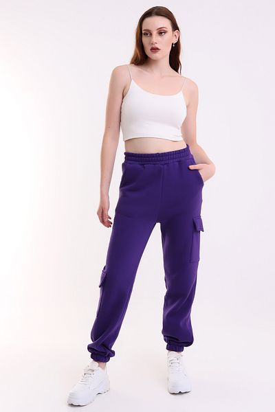 DeChival PANTALONI DE JOGGER MODERNI PENTRU DAmă, CU Pânză și buzunare laterale pentru încărcătură